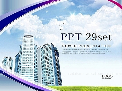 빌딩 building PPT 템플릿 세트_건설템플릿018(고감도피티)