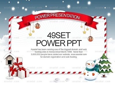 christmas Xmas PPT 템플릿 세트2_크리스마스 01(퓨어피티)