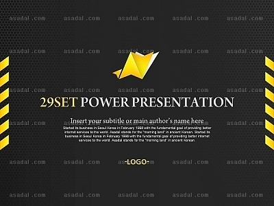 회사 기업 PPT 템플릿 세트_Black&Yellow_b00280(조이피티)