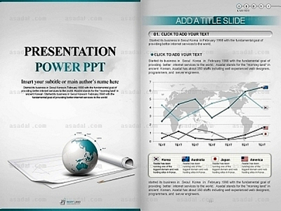 A4사이즈 지도 PPT 템플릿 세로_글로벌_0075(조이피티)