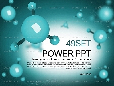 science 연구수업 PPT 템플릿 세트2_분자구조_b0571(조이피티)