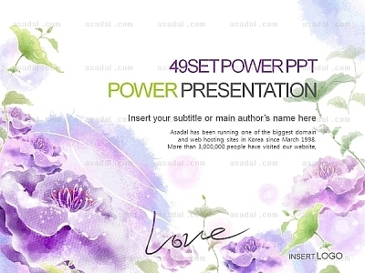 꽃 flower PPT 템플릿 세트2_flower_b0513(맑은피티)