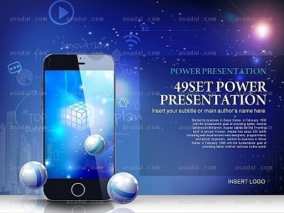 모바일 mobile PPT 템플릿 세트2_Smart World_b0900(좋은피티)