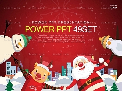 christmas Xmas PPT 템플릿 세트2_메리크리스마스04_0925(바니피티)