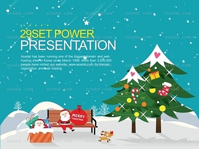 christmas Xmas PPT 템플릿 세트_크리스마스 07(퓨어피티)