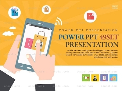 모바일 mobile PPT 템플릿 세트2_모바일 쇼핑_1013(바니피티)