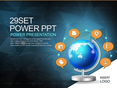  글로벌  global PPT 템플릿 세트_글로벌 네트워크 01(퓨어피티)