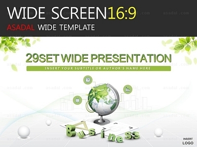 와이드형자연  PPT 템플릿 와이드_친환경지구그린디자인_w0062(러브피티)