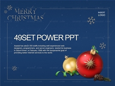 Xmas  PPT 템플릿 세트2_즐거운성탄절_b01271(맑은피티)