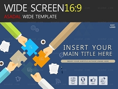 대형프로젝트  PPT 템플릿 와이드_협동하는퍼즐_w0096(러브피티)
