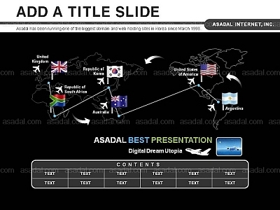 world map 생명 PPT 템플릿 1종 세계지도형_d1199(비토피티)