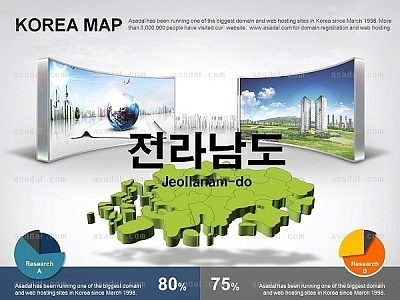 도별 시별 PPT 템플릿 1종_전라남도 지도01_0009(바니피티)