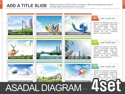 diagram chart PPT 템플릿 4종_조합형_d0087(좋은피티)