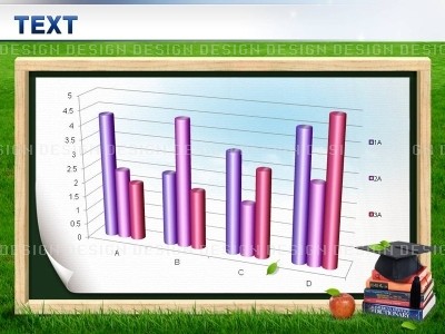 chart 1종 PPT 템플릿 1종 아트 막대그래프형 1502(아트피티)