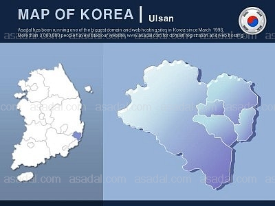 세계지도 생명 PPT 템플릿 1종 울산 지도형_0012(비토피티)