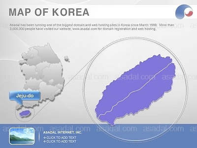 세계지도 꿈 PPT 템플릿 1종_제주도 지도형_0017(드림피티)