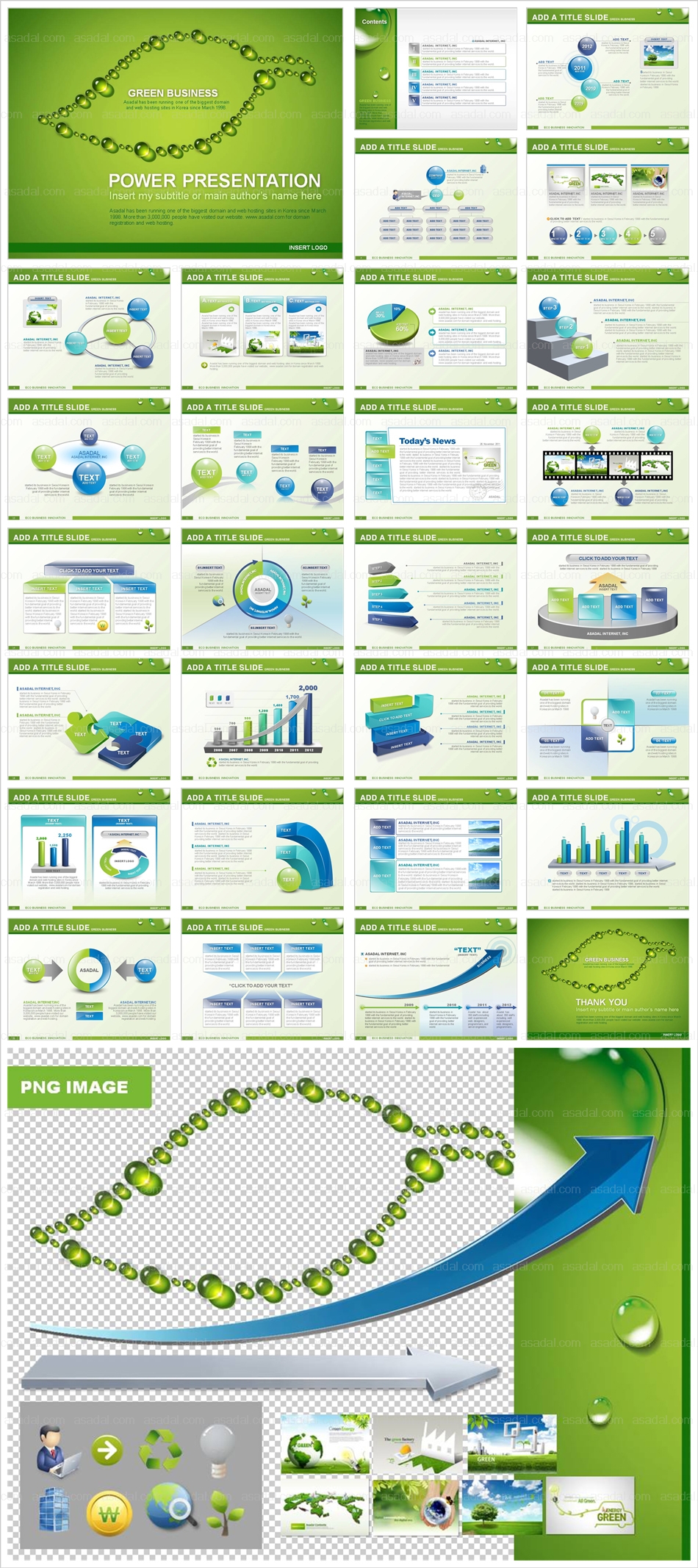 회사 기업 PPT 템플릿 애니_Green Business_0083(감각피티)