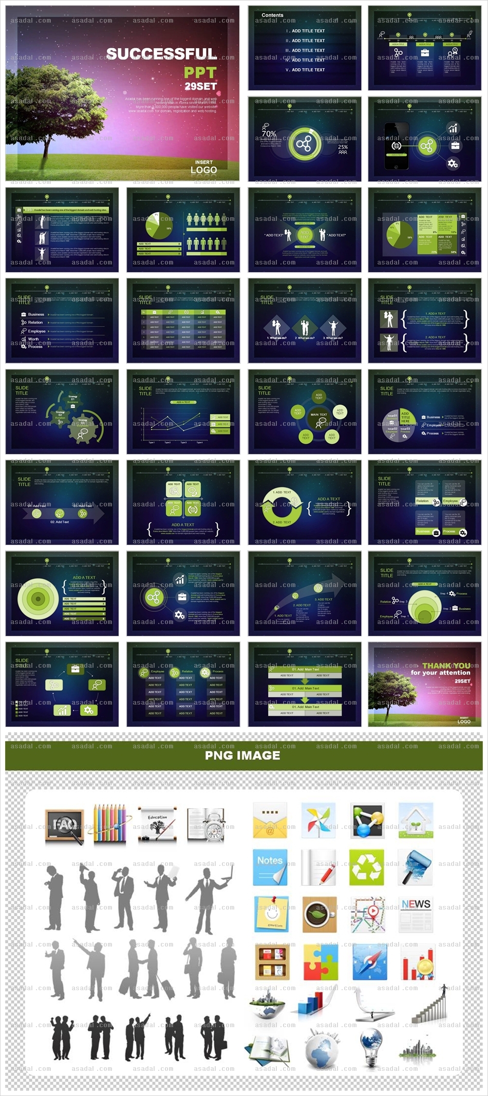 회사 기업 PPT 템플릿 애니_Green Templet_0053(소울피티)