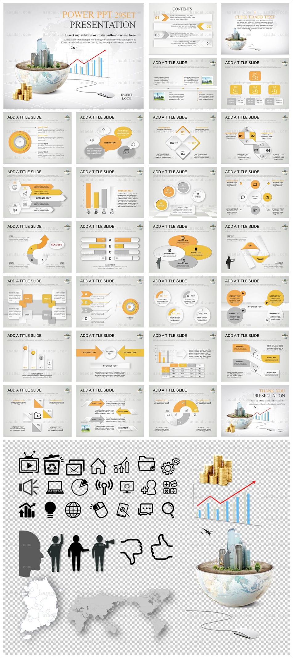 company 사업계획서 PPT 템플릿 애니_글로벌금융_a0140(그린피티)