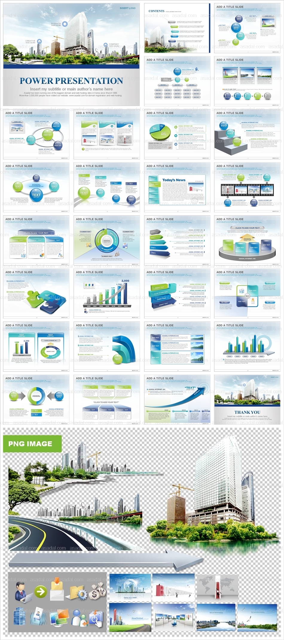 business company PPT 템플릿 세트_친환경 도시 건설_0149(감각피티)