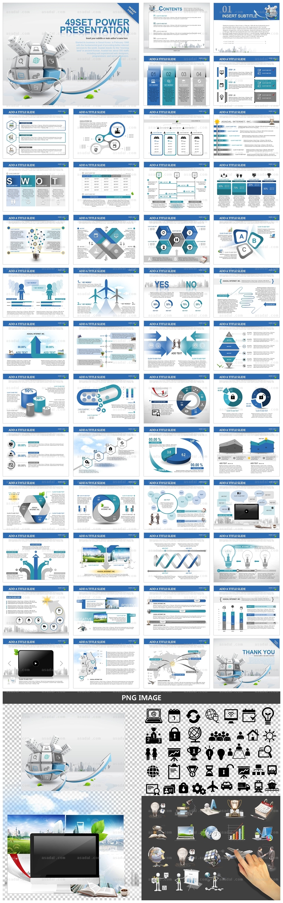 company 사업계획서 PPT 템플릿 세트2_상승화살표와지구_b0586(좋은피티)