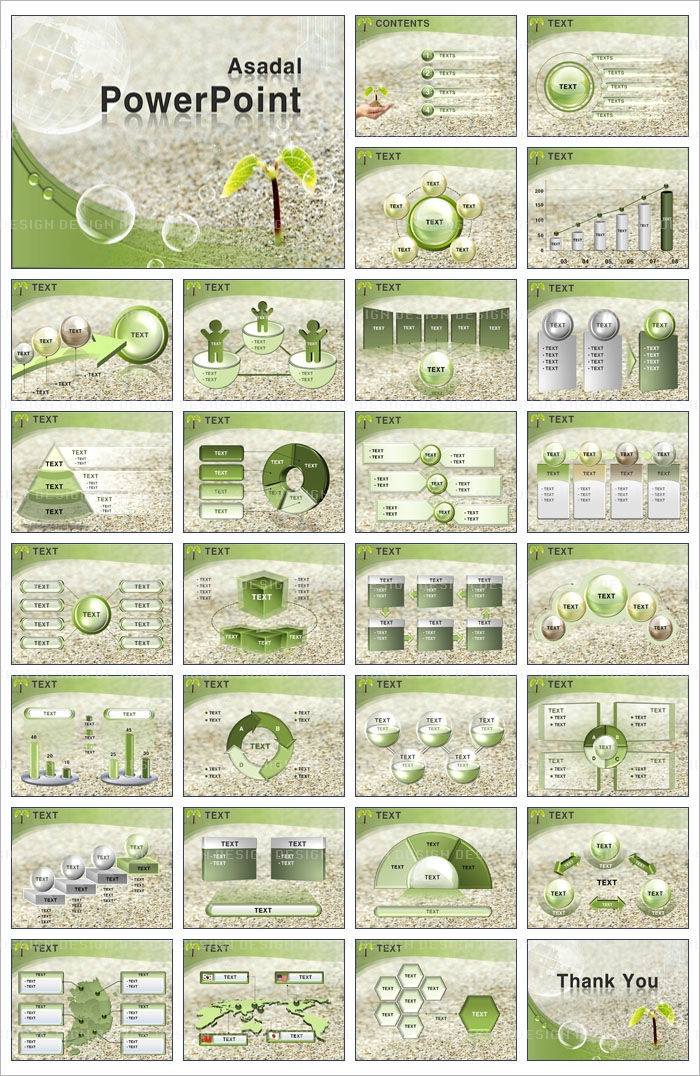 자연배경 landscape PPT 템플릿 반짝이는 연두빛 새싹_001(굿피티)