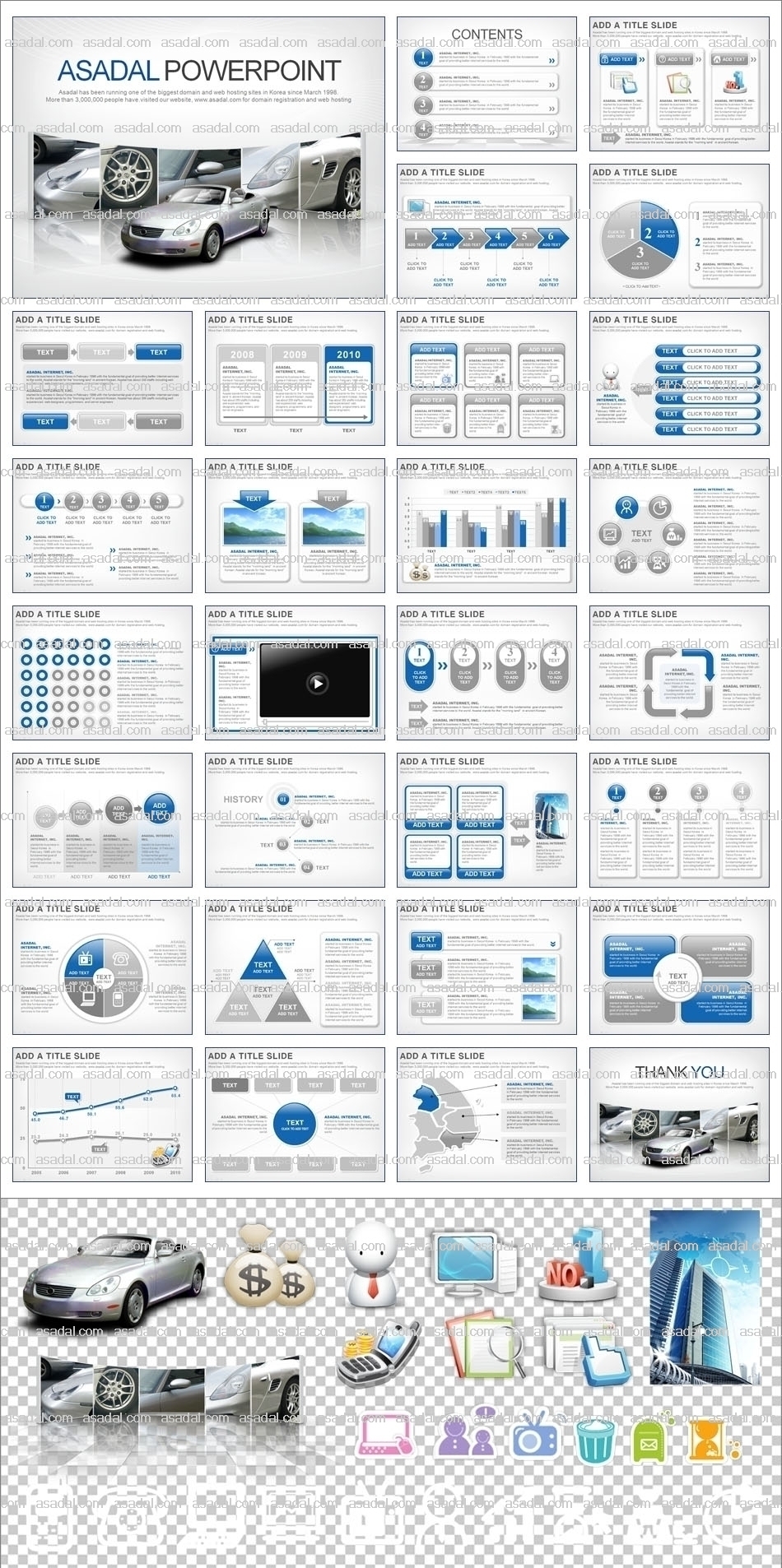  transport  transit PPT 템플릿 세트_자동차산업(퓨어피티)