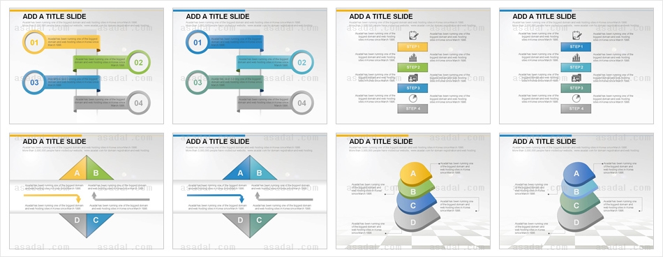 4종형 4set PPT 템플릿 4종_조합형_d0017(그린피티)