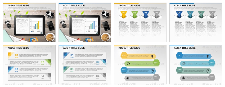 4종형 4set PPT 템플릿 4종_조합형_d0020(그린피티)