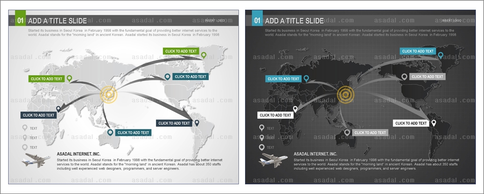 해외지도 world map PPT 템플릿 1종_세계지도_b0274(좋은피티)