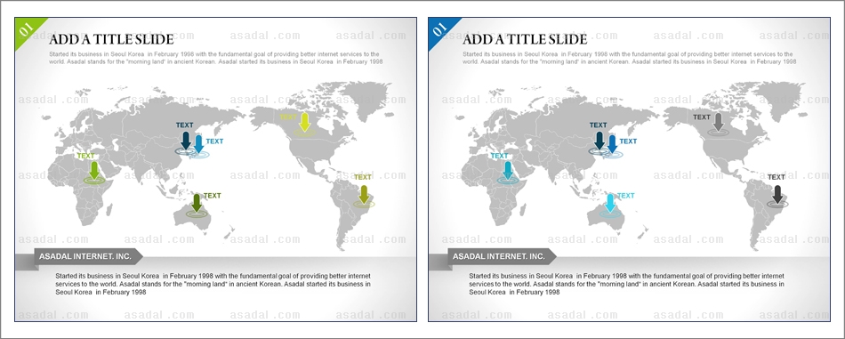 해외지도 world map PPT 템플릿 1종_세계지도_d0324(좋은피티)