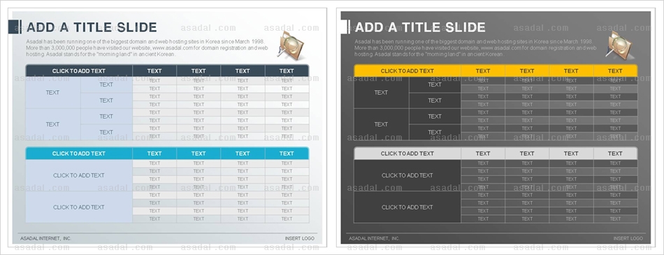 1종형 table PPT 템플릿 1종_표형_0300(드림피티)