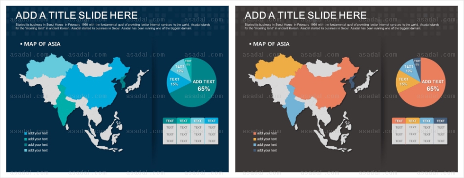 worldmap  PPT 템플릿 1종_아시아지도_m0019(러브피티)