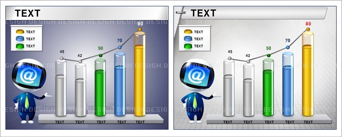 차트 diagr PPT 템플릿 1종 유리그래프형_1501(아트피티)