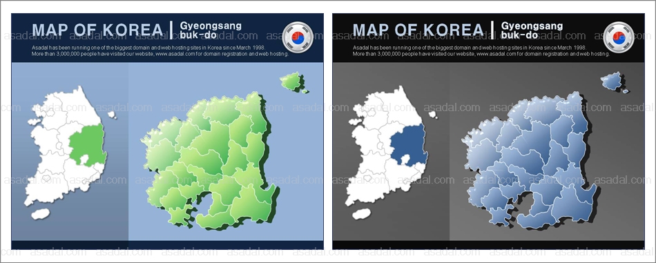 세계지도 생명 PPT 템플릿 1종 경상북도 지도형_0007(비토피티)