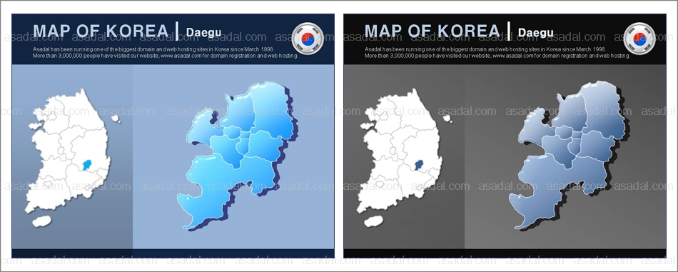 세계지도 생명 PPT 템플릿 1종 대구 지도형_0014(비토피티)