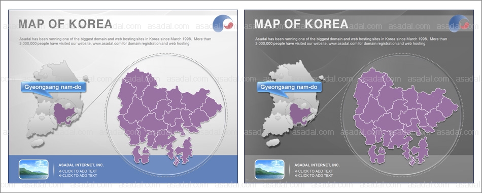 세계지도 DREAM피티디자 PPT 템플릿 1종_경상남도 지도형_0013(드림피티)