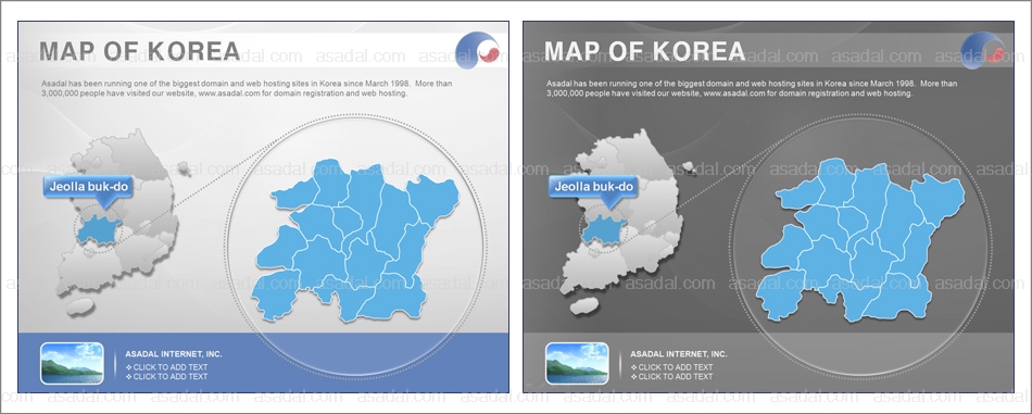 세계지도 DREAM피티디 PPT 템플릿 1종_전라북도 지도형_0015(드림피티)