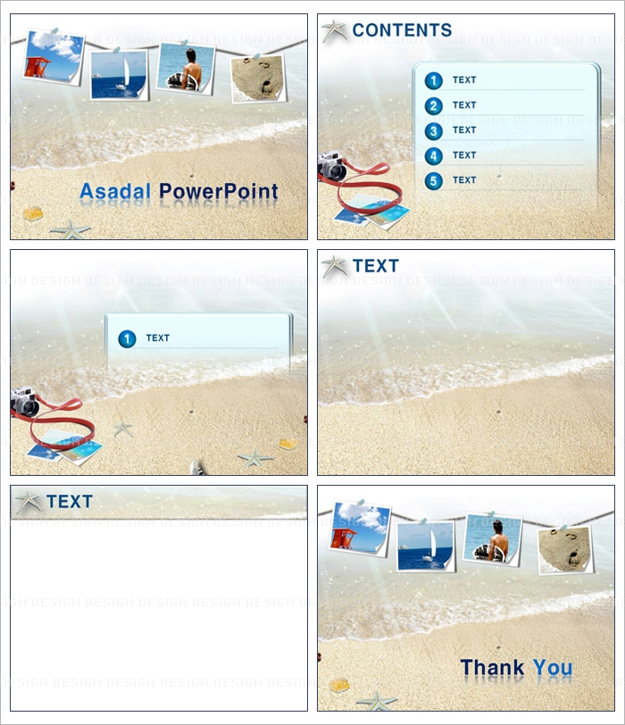해변 sea PPT 템플릿 배경_Summer Story_001(굿피티)