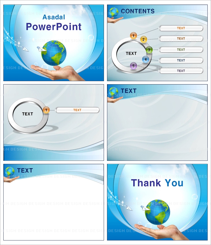 earth 지구본 PPT 템플릿 배경_두 손위에 희망 가득_001(굿피티)