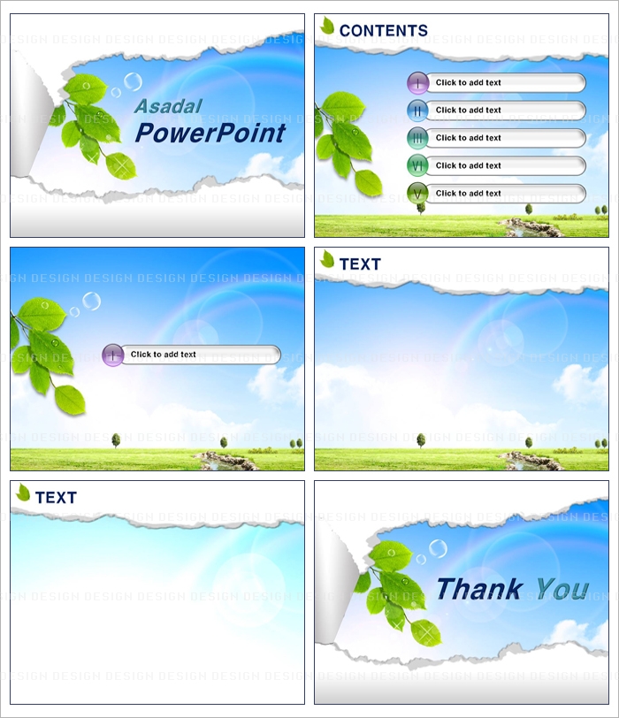 tree forest PPT 템플릿 배경_자연의 깨끗함_001(굿피티)