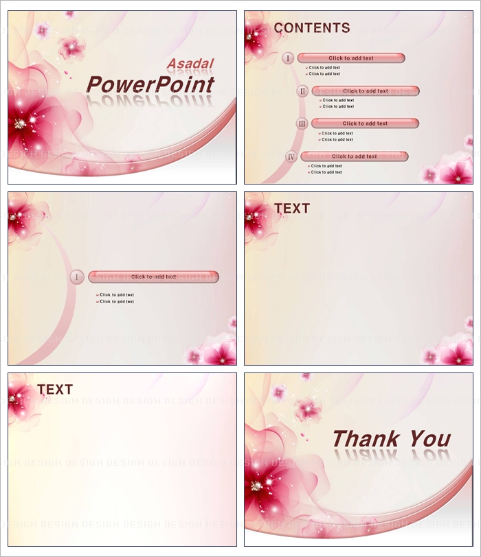 beauty 미용 PPT 템플릿 배경_부드럽게 빛나는 핑크플라워_001(굿피티)
