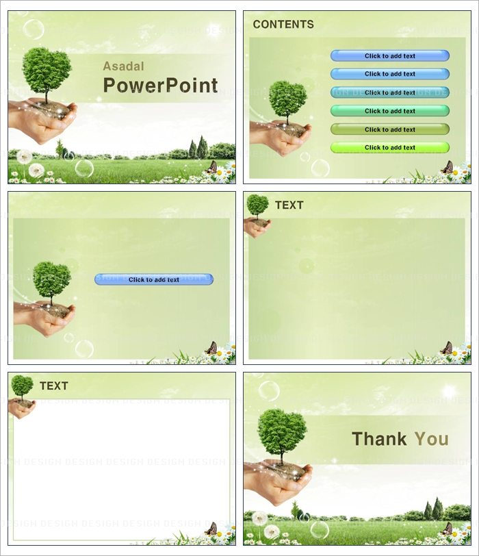 tree forest PPT 템플릿 배경_희망나무 한 그루_001(굿피티)