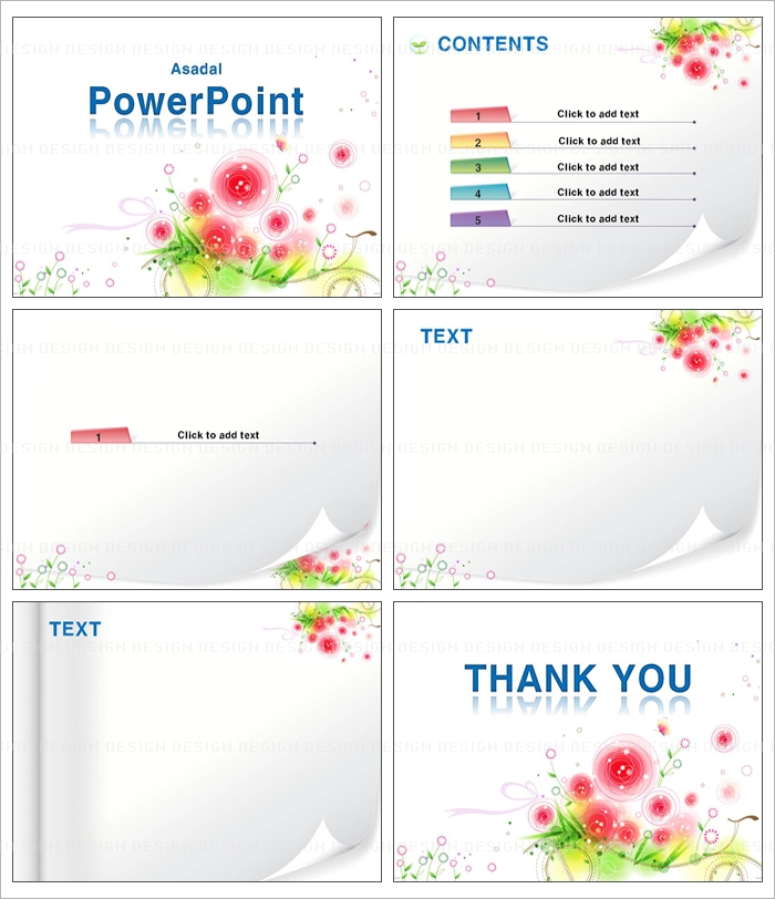 꽃 flower PPT 템플릿 배경_색다른 느낌_001(고감도피티)