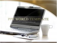 휴식 비즈니스 PPT 템플릿 노트북과 휴식_슬라이드1