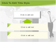 세계 지도 PPT 템플릿 비즈니스맨과 그래프_슬라이드12