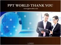 인물 지구본 PPT 템플릿 지구본과 비즈니스맨_슬라이드16
