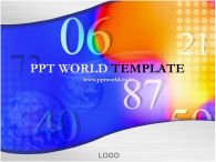 지구본 숫자 PPT 템플릿 숫자와 지구가 있는 템플릿_슬라이드1