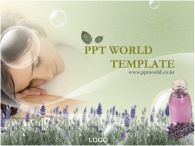 보라 꽃 PPT 템플릿 마음의 안정을 주는 라벤더_슬라이드1