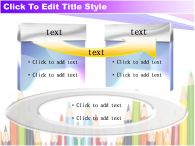 색연필 연필 PPT 템플릿 미술도구가 있는 템플릿_슬라이드5